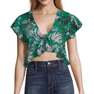 NWT Tropical Unionbay Crop Top - Size XL